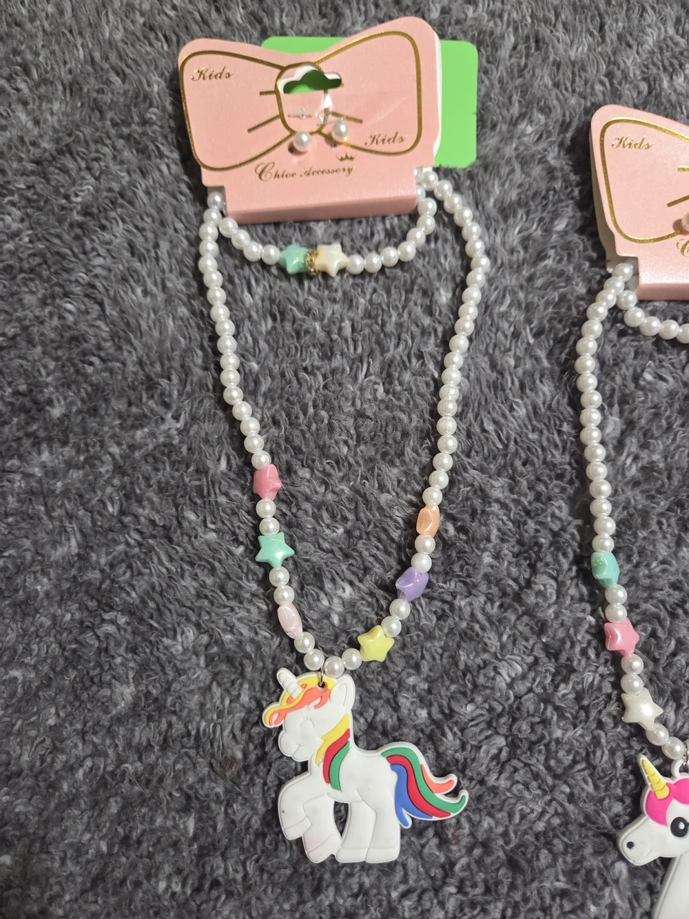 Kids Necklace Set Of 2 With Unicorns